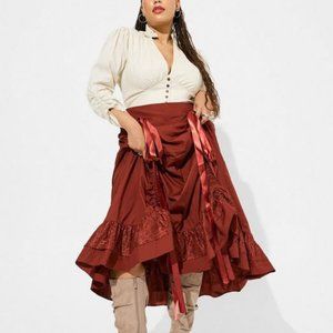 ❤️NWT TORRID POPLIN STEAMPUNK HALLOWEEN COSTUME COSPLAY BUSTLE DRESS - PLUS SIZE